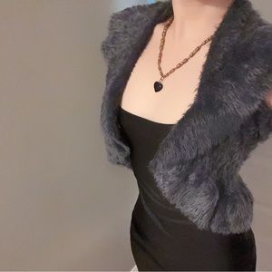 Fuzzy Shawl Vest
